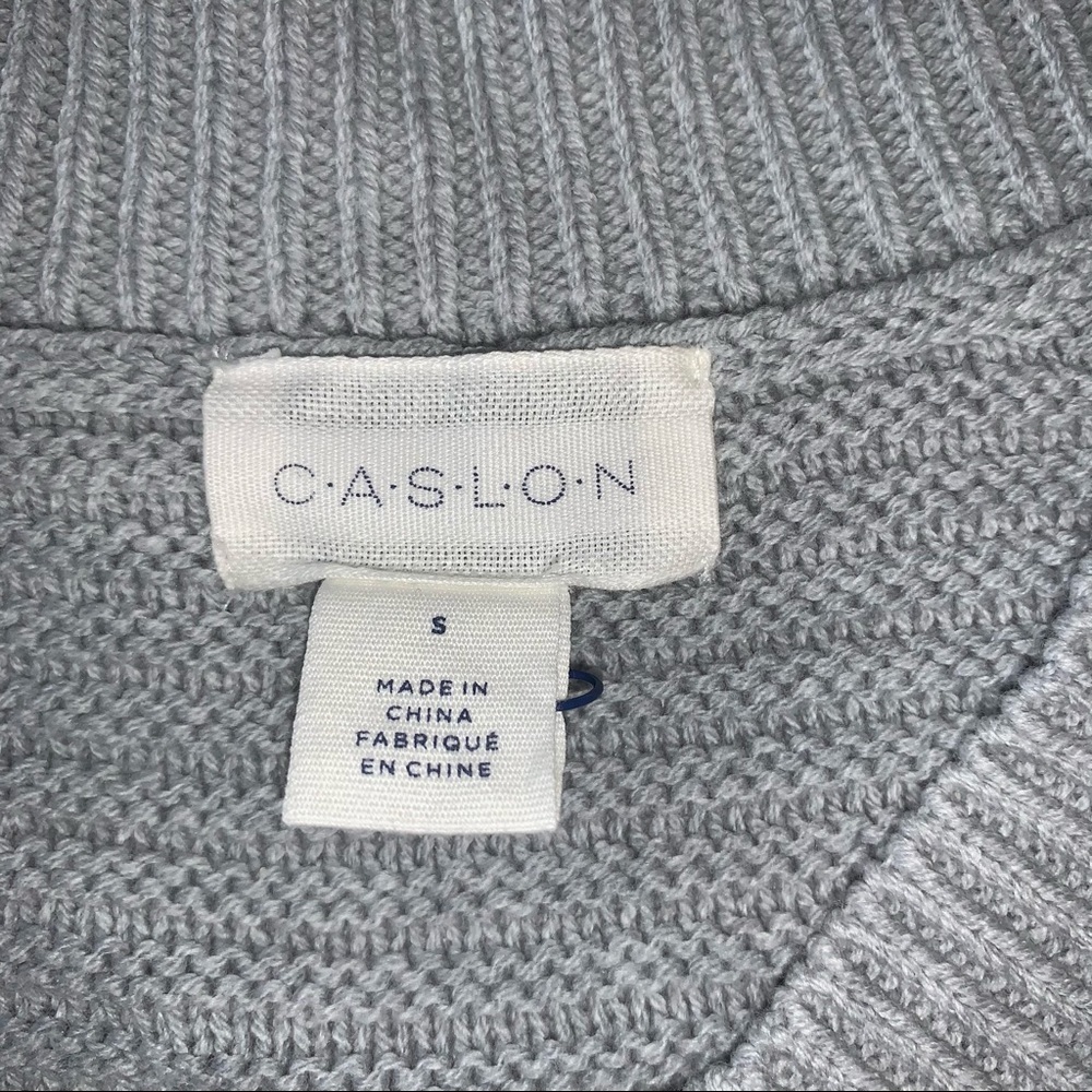 CASLON Cable Knit Texture Knit V-neck Sweater - Picture 9 of 10